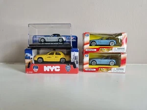 Kitahara / Realtoy / Suntoys 1/64 BMW Z4 (x3) & NYC Yellow Cab (x1) - Picture 1 of 6