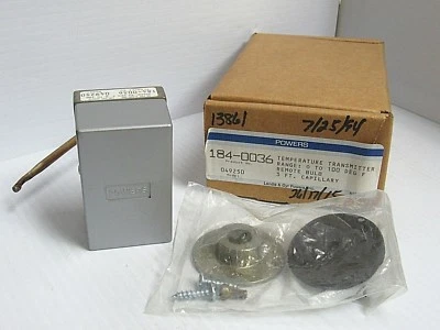 NEW POWERS TEMPERATURE TRANSMITTER 184-0036 1840036 0-100°F - Image 1 of 4