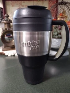 Barril Bubba 32 oz. Taza aislada negra vaso frío/calor con mango y abrebotellas - Imagen 1 de 8