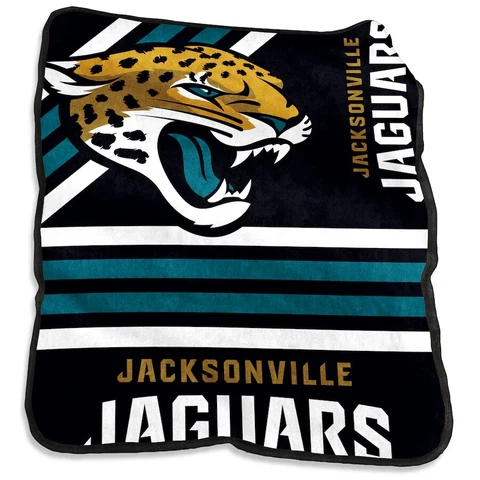 New NFL JACKSONVILLE JAGUARS Logo Stadium Large Sweatshirt Throw Blanket 54"×84" Cover