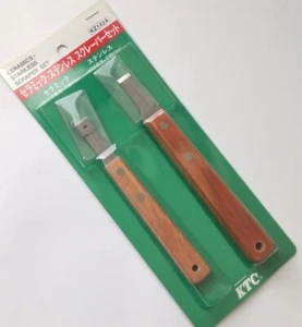 KTC CERAMIC & STAINLESS BLADE SCRAPER SET KZ142A MADE IN JAPAN - Picture 1 of 2