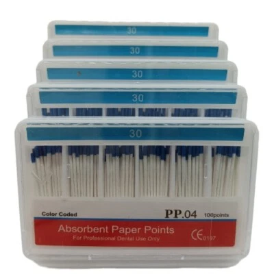5 Box Dental Root Endodontics Absorbent Paper Point Taper 0.04 30# Disposable - Image 1 of 4