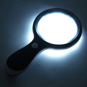 10X LED Magnifying Glass Handheld Illuminated Magnifier Handheld Reading - Picture 1 of 12