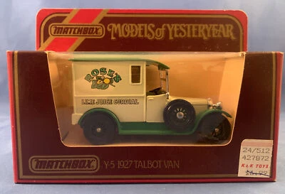 MATCHBOX MODELS OF YESTERYEAR Y-5 1927 TALBOT VAN ROSES LIME JUICE - Image 1 of 4