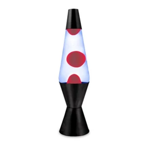 Liquid Retro Lava/Volcano Lamp Moody Room Decor Black With Red Wax 9x30cm - Picture 1 of 1