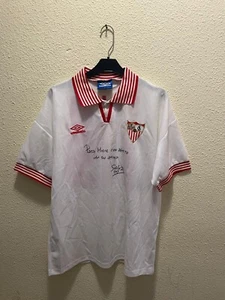 CAMISETA Matchworn SEVILLA FC 1997-98 UMBRO Firmada 15 SALVA BALLESTA Talla "L" - Imagen 1 de 12