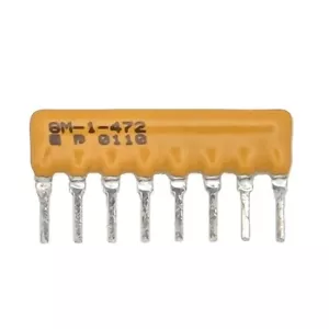 Qty (25) Bourns 4.7k Ohms 4608m-101-472 Bussed Resistor Array Network SIP-8 - Picture 1 of 2