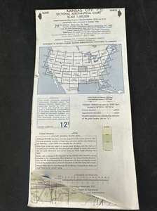 Kansas City Vintage Aeronautical Flight Chart 1982 - Picture 1 of 2