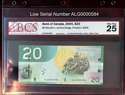 Canadá *NÚMERO DE SERIE BAJO* 0000584 2004 VIAJE - CERTIFICADO BCS - MUY BIEN Foto 1 de 4