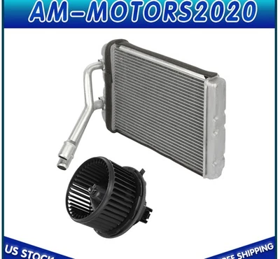 New HVAC Blower Motor and Heater Core For 2000 2001-2002 GMC Yukon XL 1500 Front — 第 1/4 张图片