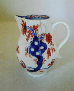 Lowestoft Porcelain Two Birds Pattern Cream Jug  C.1780 : A/F - Picture 1 of 10
