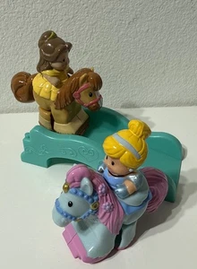 Fisher Price Little People Klip Klop Pferderampe Disney Princess Bell Cinderella - Bild 1 von 12