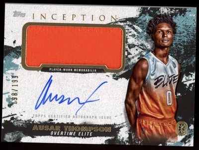 AUSAR THOMPSON 2021-22 Topps Inception OTE Rookie Patch Auto /199 Pistons - Image 1 of 2
