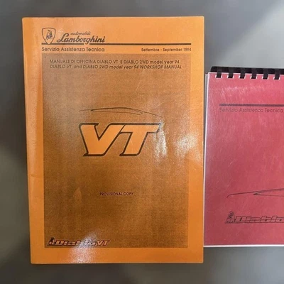 Lamborghini Diablo VT 1994 Workshop Manual Italian/English Used - Image 1 of 4