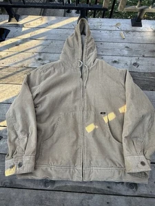 LEE Denim CORDUROY Sherpa gefütterte Arbeit Trucker JACKE mit Kapuze Herren Größe X-Large!!! - Bild 1 von 18
