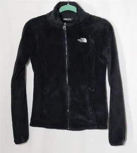 THE NORTH FACE XS Black Fleece Jacket Zip Front Long Sleeve Casual Women's - Picture 1 of 6
