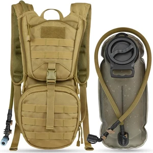 Tactical Molle Hydration Pack Backpack with 3L TPU Water Bladder, Military Da... - Picture 1 of 8