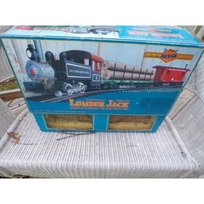 Bachmann Big Hauler Lumber Jack Complete Ready to Run Electric Train Set G Scale - Image 1 of 4