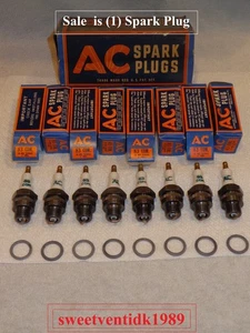 ( 1 ) .. ‘NOS’ AC-83 Com. Spark Plug .. 18mm Threads .. Circa 1940’s .. USA Made - Picture 1 of 22