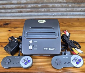 FC Twin Yobo System Konsole SNES und NES mit 2 Controllern & Kabeln getestet funktioniert - Bild 1 von 13