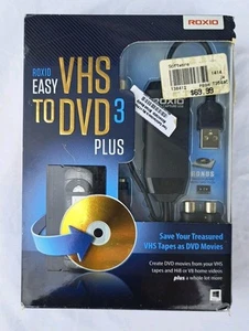 Roxio EASY VHS TO DVD 3 PLUS Converter TRANSFER HOME MOVIES From VHS Hi8 or V8 - Picture 1 of 4