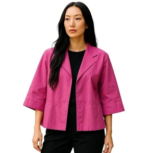 Lafayette 148 Lilac Purple Invisible Hook Lightweight Jacket Women's Size 10 - Picture 1 of 9