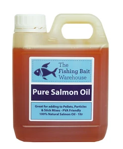 Pure Salmon Oil 1 Litre, Fishing, Bait Attractant, Carp Fishing, 1000ml - Picture 1 of 2