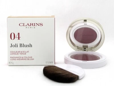 Clarins Joli Blush # 04 Cheeky Purple Long Wearing Blush 5 g./ 0.1 oz. New - Image 1 of 4