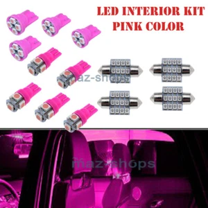 13x  Ultra Pink T10 31mm Festoon Bulb Interior Package Kit for Dome Map Light - Picture 1 of 7