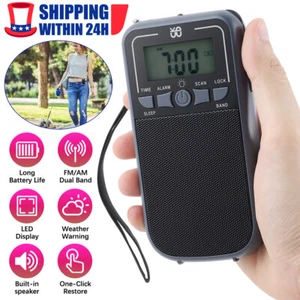 FM/AM SW Solar Portable Radio Digital Speaker MP3 Player Rechargeable Flashlight - Picture 1 of 15