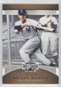 2010 Topps Triple Threads Sepia /525 Mickey Mantle #65 HOF