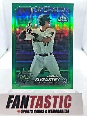 PD-45 Adrian Sugastey Eugene Emeralds GREEN Foil /99 2024 Topps Pro Debut - Image 1 of 2