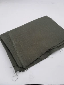 100% Irish Linen Fabric craft sample Moss Green -151.13cm x 20cm approx AN - Picture 1 of 6