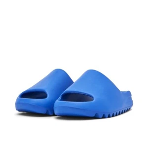 Yeezy Slide Kids Azure Blue Size 12K adidas - Brand New - Picture 1 of 5
