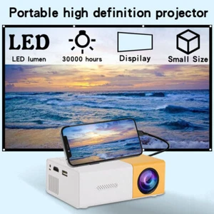 Mini Portable YG300 Multimedia Projector Full HD 1080P Home Cinema Movie Theater - Picture 1 of 15