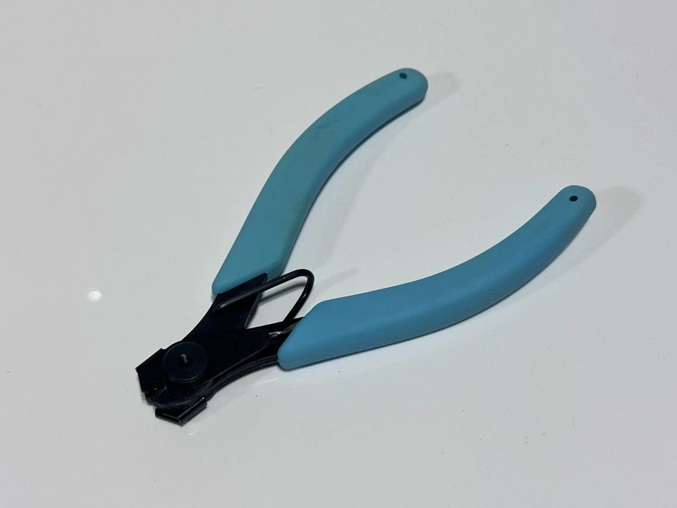 NOS Xcelite Tools USA 134CG ESD Hard Wire Cutter, 5-7/16 Length, Baby Blue Grip - Image 1 of 4