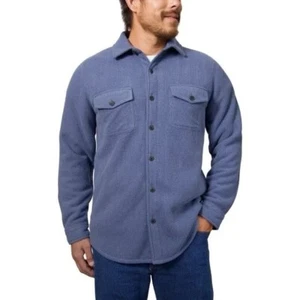 Freedom Foundry Men’s Super Plush Flannel Shirt Jacket, Blue, Size 3XL - Picture 1 of 4