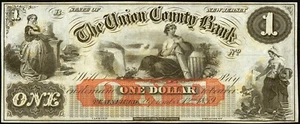 Plainfield, Nueva Jersey - Union County Bank $1 12 de septiembre de 1859 ¡Resto nítido! - Imagen 1 de 2