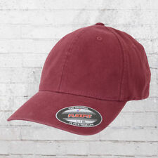 Flexfit Cap Vintage Garment Washed Hat maroon Kappe Mütze Haube Basecap Capi rot