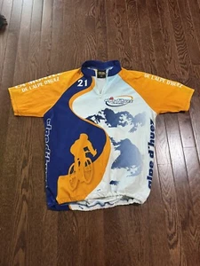 Jersey Cycling Shirt Mecca of the Tour de France, Alpe d’Huez Medium - Picture 1 of 8