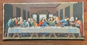 Vintage Paint By Number The Last Supper Religious Painting Christ Jesus - Picture 1 of 6