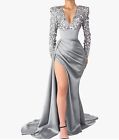size 14 formal evening gown with sleeves