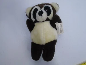 Vintage 1982 Animal Express Raccoon Plush Stuffed Animal Hand Puppet With Tag - Picture 1 of 8