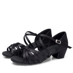 Scarpe da ballo donna bambina bambini sala da ballo latino tango performance moderna*-* - Foto 1 di 20