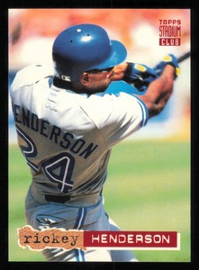 1994 Stadium Club #107 Rickey Henderson - - Near Mint or Better