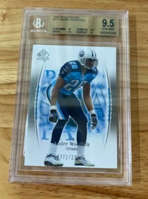 BGS 9.5 2003 SP Authentic ANDRE WOOLFOLK - Image 1 of 2