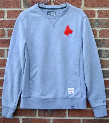 Sudadera pequeña para hombre New Era gris jaspeado parche The Dane NEA501 Foto 1 de 4