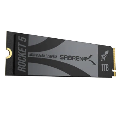 SABRENT Rocket 5 1TB Advanced Performance M.2 PCIe GEN 5 14GB/s NVMe SSD - Image 1 of 4