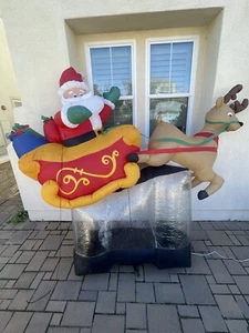 Gema inflable flotante Santa en trineo 2005 8 ft - Imagen 1 de 13