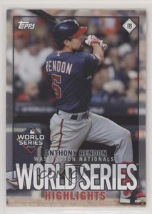 2020 Topps Stickers World Series Highlights Anthony Rendon Fernando Tatis Jr
